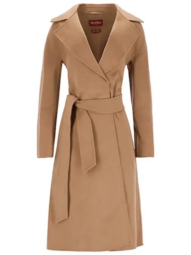 Cles Wool Cashmere Single Coat Camel - MAX MARA - BALAAN 5