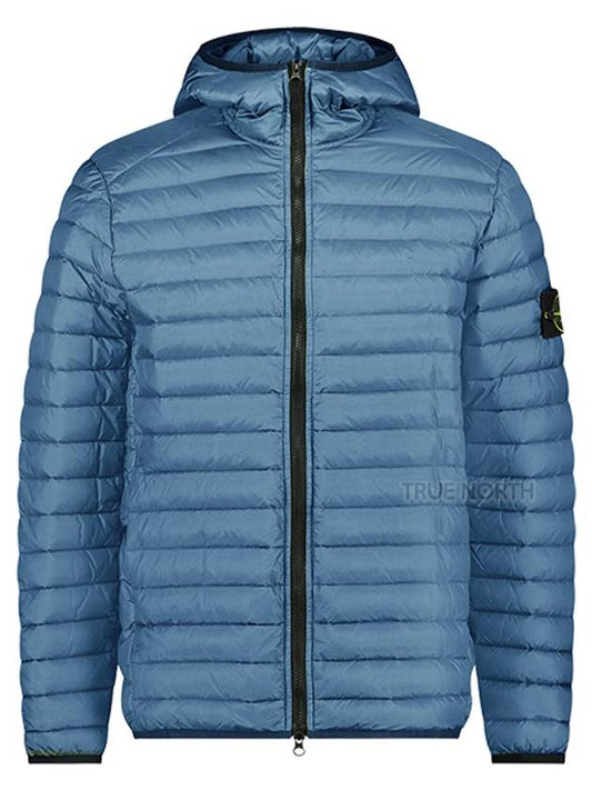 Loom Woven Chambers R-Nylon Down-TC Packable Jacket Light Blue - STONE ISLAND - BALAAN.