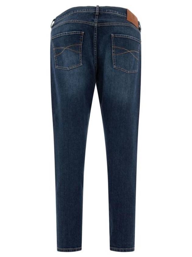 Denim Straight Pants M283PO1090C1468 BLUE - BRUNELLO CUCINELLI - BALAAN 3