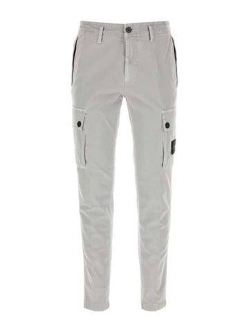 Compass Badge Cargo Straight Pants Grey - STONE ISLAND - BALAAN 1