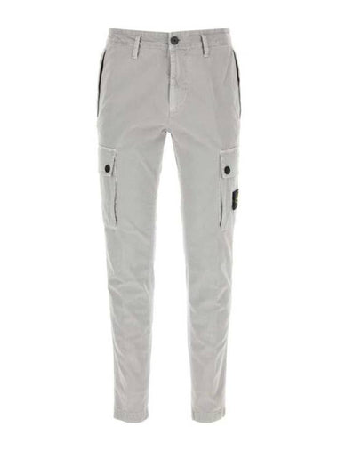 Compass Badge Cargo Straight Pants Grey - STONE ISLAND - BALAAN 1