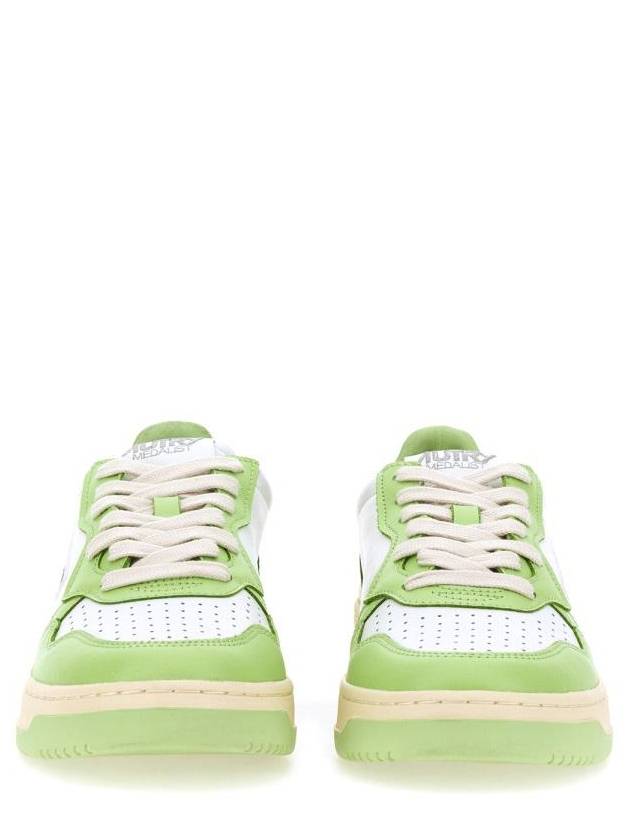 Women's Medalist Bi-Color Low-Top Sneakers Green - AUTRY - BALAAN 5