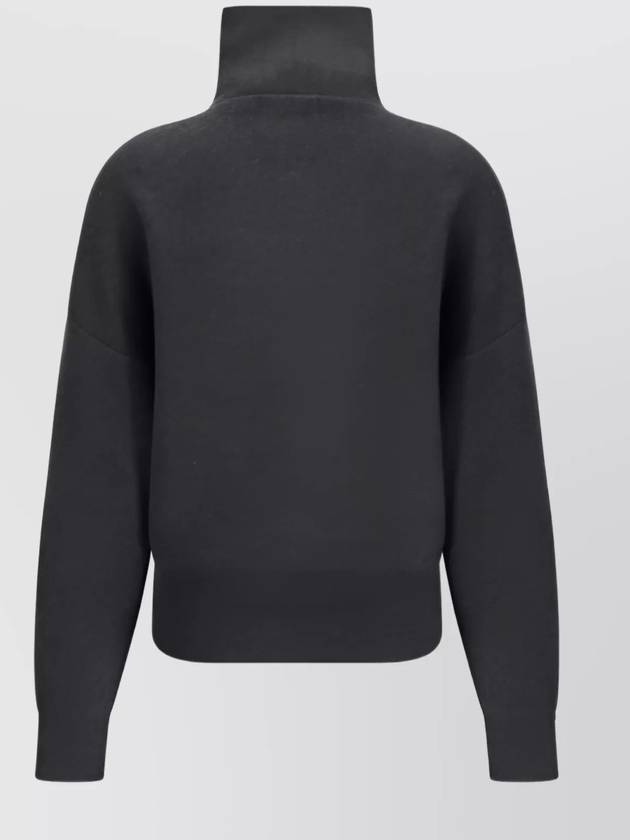 Axelle Zip-Up Cardigan Anthracite - ISABEL MARANT - BALAAN 3