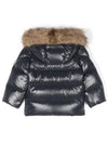 Moncler Baby K2F Fur Hooded Down Parka Navy - MONCLER - BALAAN 3