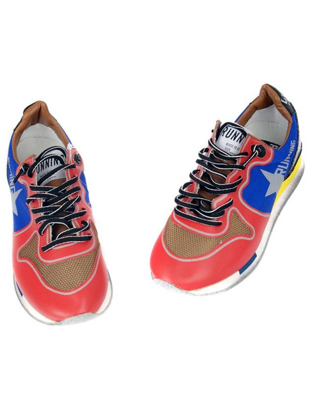 Running Low Top Sneakers Red Blue - GOLDEN GOOSE - BALAAN 4