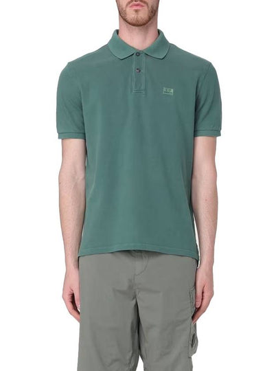 24/1 Piquet Resist Dyed Polo Shirt Green - CP COMPANY - BALAAN 2