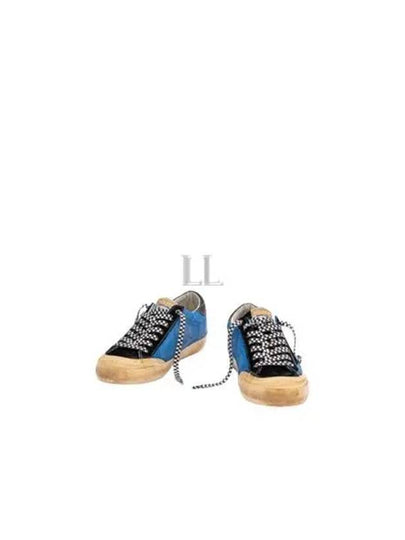 Superstar Patch Low Top Sneakers Blue - GOLDEN GOOSE - BALAAN 2