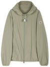 Women's FEGEO Logo Khaki Jacket 1A00135 597IC 92G - MONCLER - BALAAN 3