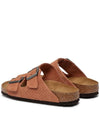 Arizona Perforated Suede Slippers Orange - BIRKENSTOCK - BALAAN 3