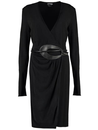 midi dress ABJ731JEX019 LB999 BLACK - TOM FORD - BALAAN 2