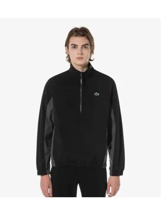 Men s Ripstop Woven Anorak Black - LACOSTE - BALAAN 1