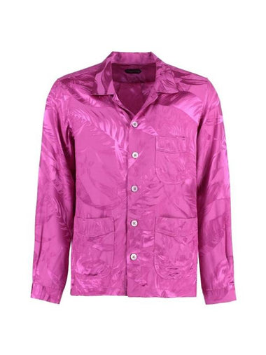 Long Sleeve Shirt HXH002FMV004S23 DP785 Fuchsia - TOM FORD - BALAAN 1