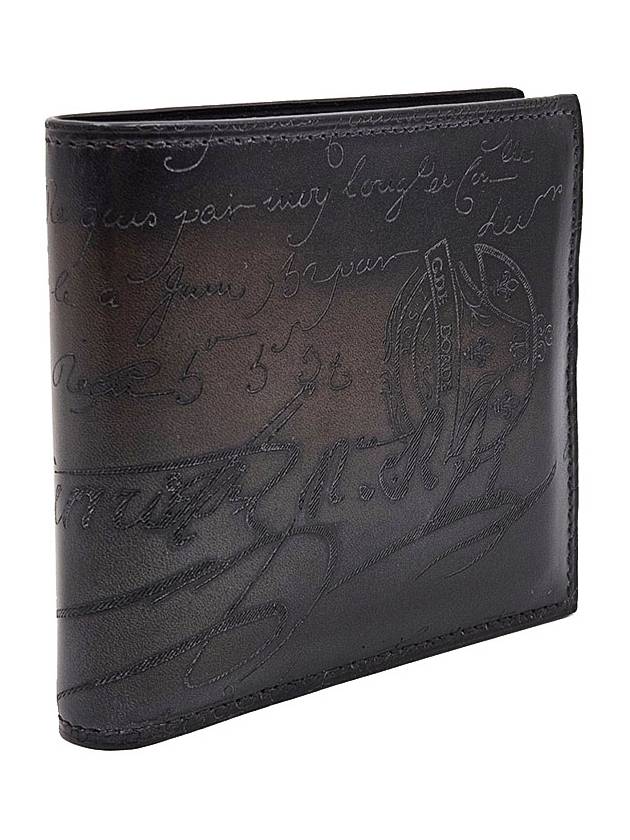 Berluti Nero Grigio Macore Scritto leather wallet - BERLUTI - BALAAN 3