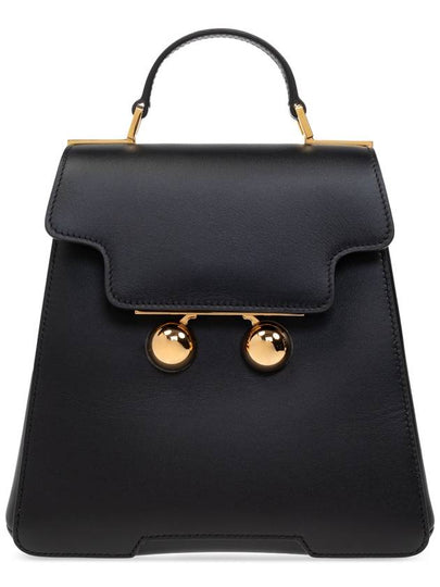 Trunkaroo Leather Backpack Black - MARNI - BALAAN 2