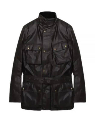 Trial Master Pro 10oz Wax Biker Jacket Mahogany - BELSTAFF - BALAAN 2