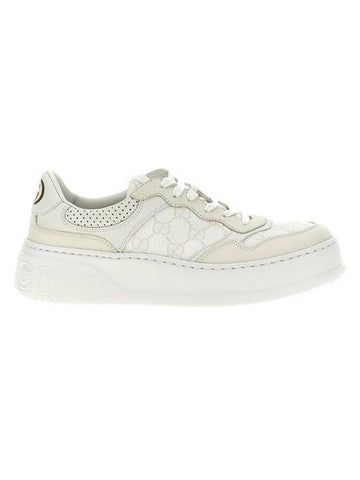 Interlocking G Tag Low Top Sneakers White - GUCCI - BALAAN 1