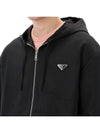 Triangle logo wool hooded blouson jacket SGC195 F0002 - PRADA - BALAAN 4