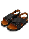 Fussbet Cross Sandals Black - MARNI - BALAAN 2