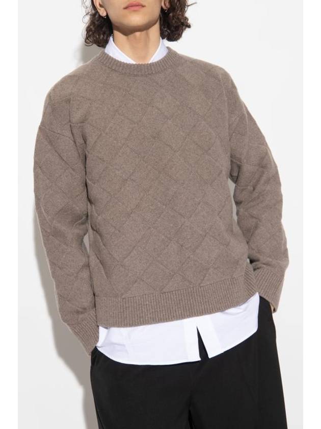 Intrecciato Wool Knit Top Riverbed - BOTTEGA VENETA - BALAAN 5