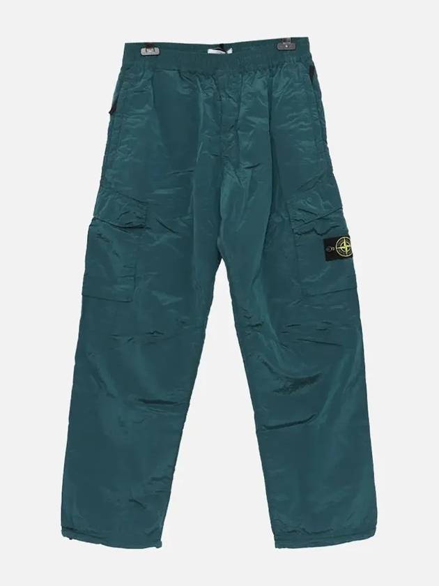 Nylon Metal Econyl Regenerated Cargo Straight Pants Blue - STONE ISLAND - BALAAN 3