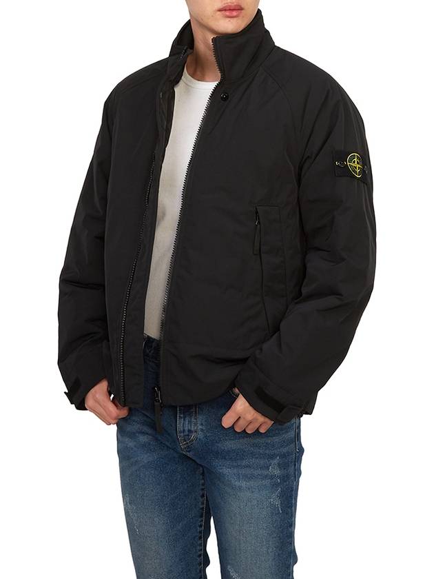 Micro Twill Pure Insulation Technology Primaloft Jacket Black - STONE ISLAND - BALAAN 7