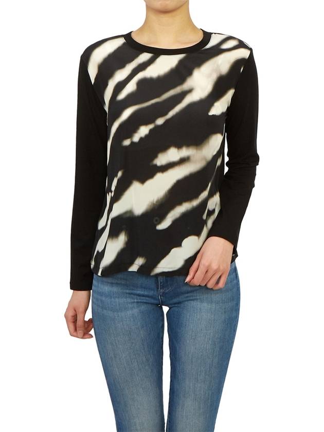 Calamai Print Long Sleeve T-shirt Black - MAX MARA - BALAAN 5