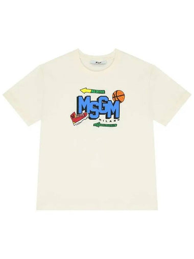 Kids Women s Logo Print T Shirt F4MSJBTH246 013 - MSGM - BALAAN 1