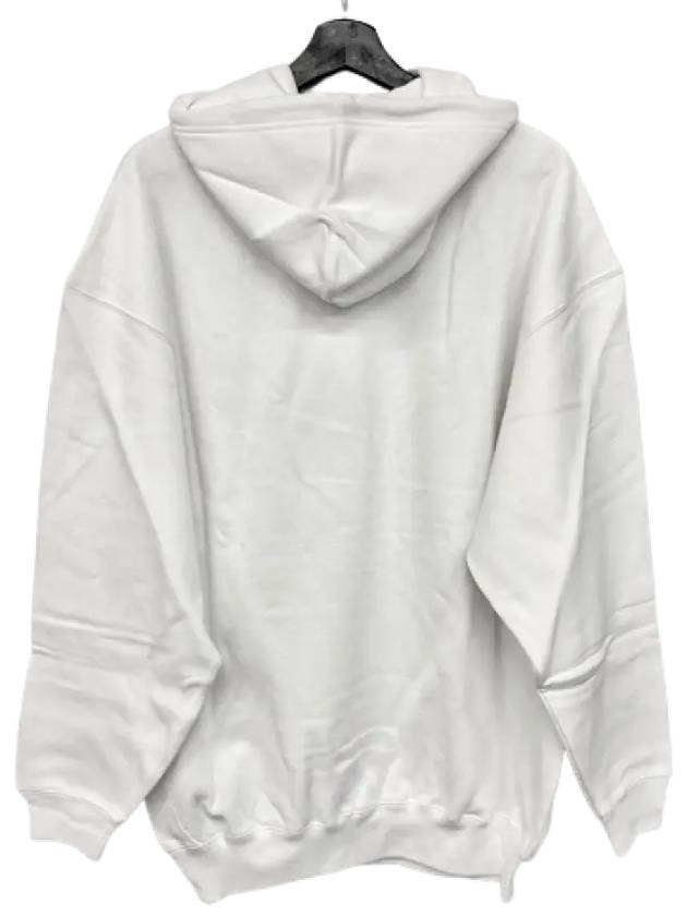 BB logo oversized hooded top white - BALENCIAGA - BALAAN.