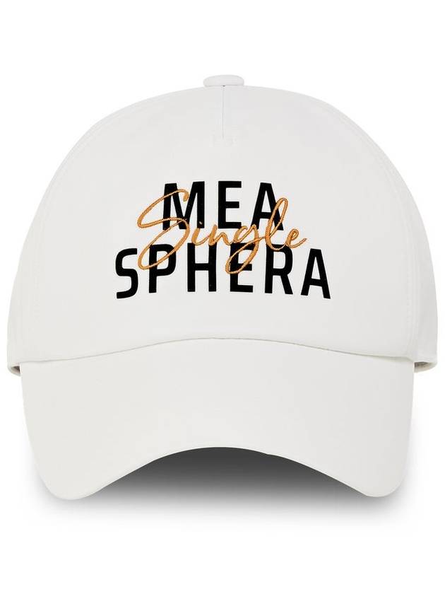 SINGLE-EMBROIDERED BALL CAP WHITE - MEASPHERA - BALAAN 3