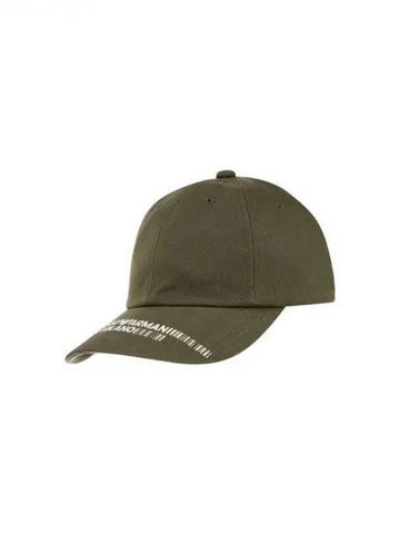 Men s Barcode Logo Embroidered Baseball Cap Green 270635 - EMPORIO ARMANI - BALAAN 1