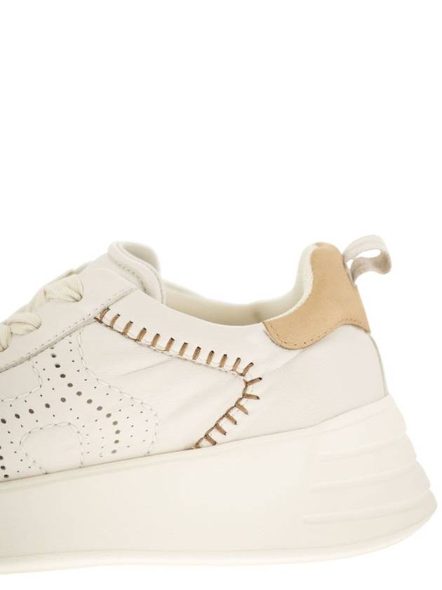 Rebel Leather Low-Top Sneakers Ivory - HOGAN - BALAAN 8