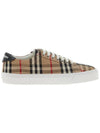 Vintage Check Cotton Low Top Sneakers Beige - BURBERRY - BALAAN 3