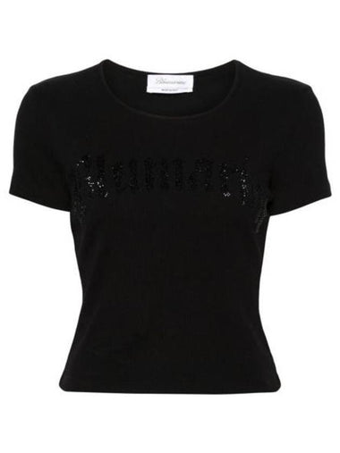 Long Sleeve T-Shirt 2T048A N0990 BLACK - BLUMARINE - BALAAN 1