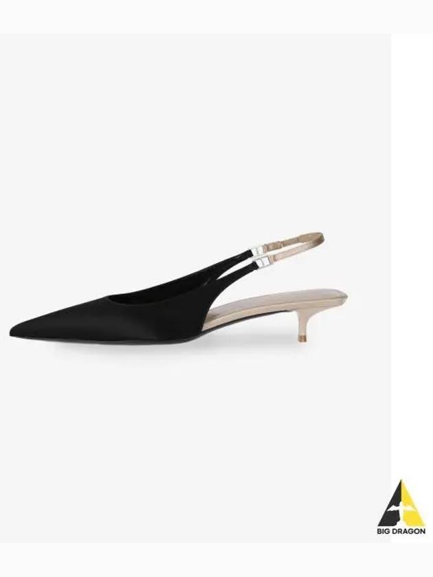 Women's Cherish Sling Back Pumps Heels Black - SAINT LAURENT - BALAAN 2