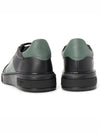 Mitty Leather Low Top Sneakers Black Green - BALLY - BALAAN 7