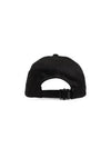 Embroidered Logo Gabardine Weave Cotton Ball Cap Black - SAINT LAURENT - BALAAN 3