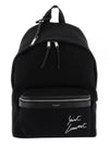 Embroidered City Canvas Backpack Black - SAINT LAURENT - BALAAN 2