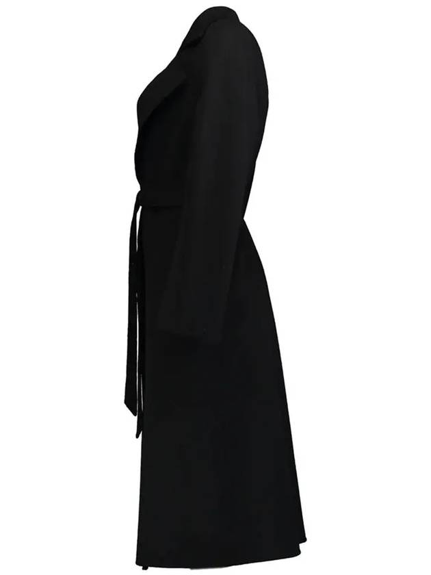 Women's Cles Virgin Wool Single Coat Black - MAX MARA - BALAAN 5