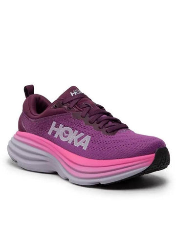 Bondi 8 Low Top Sneakers Beautyberry - HOKA ONE ONE - BALAAN 1