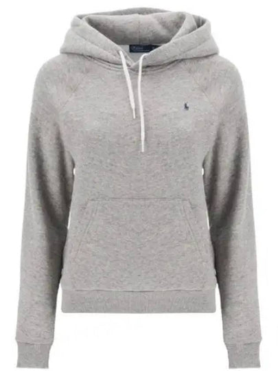 Embroidery Logo Hoodie Grey - POLO RALPH LAUREN - BALAAN 2