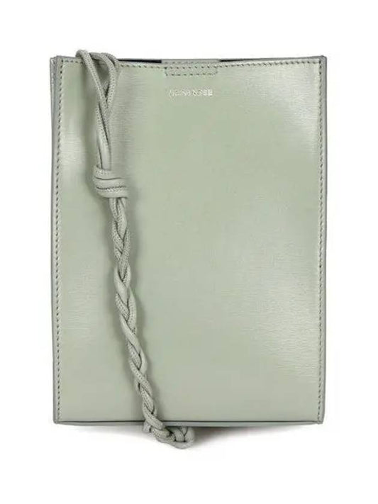 Women's Tangle Small Leather Shoulder Bag Pastel Grey - JIL SANDER - BALAAN 2