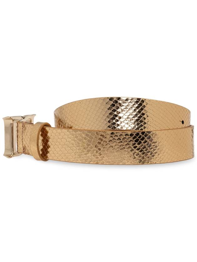 Dsquared2 Leather Belt, Women's, Gold - DSQUARED2 - BALAAN 3