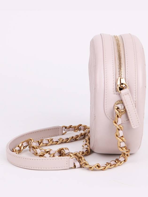 CC gold plated light pink small round chain bag AS1898 - CHANEL - BALAAN 3