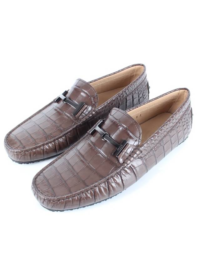 Alligator Wani Pattern Driving Loafers 9 280 - TOD'S - BALAAN 1