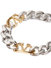 V logo metal chain bracelet 4Y2J0Q19 Y44 - VALENTINO - BALAAN 3