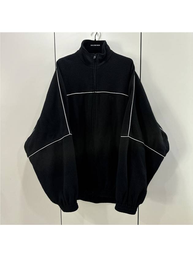 46 Men s Oversized Sporty Stitched Track Zip up Fleece Jacket - BALENCIAGA - BALAAN 7