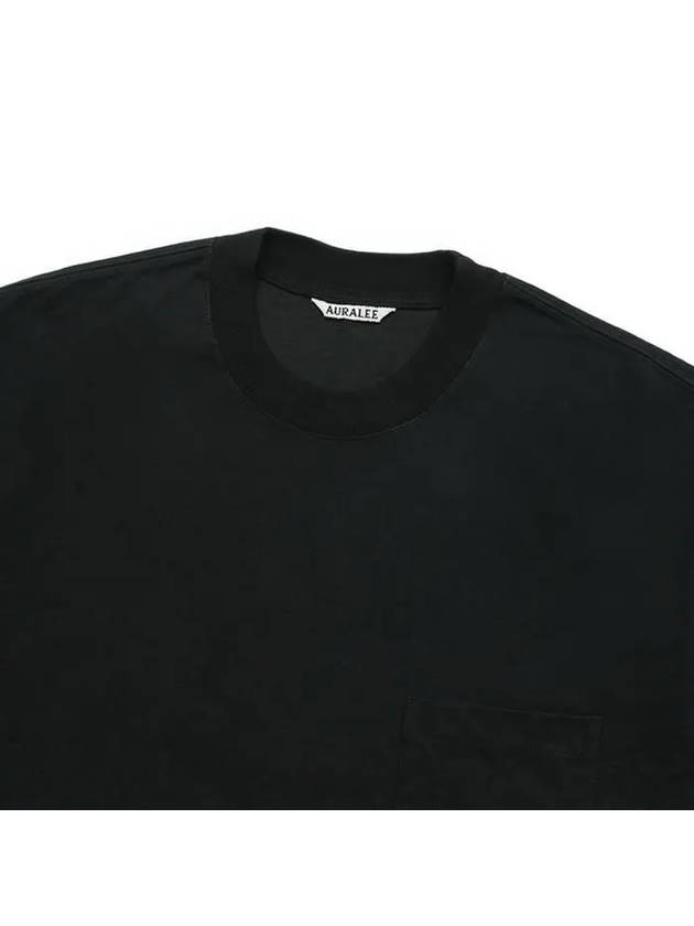 Unisex Cotton Jersey TShirt Black A23ST01SU BK - AURALEE - BALAAN 3