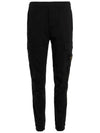 Stretch Cotton Wool Satin Cargo Pants Black - STONE ISLAND - BALAAN 3