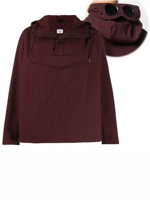 Soft Shell Goggle Hooded Anorak Burgundy - CP COMPANY - BALAAN 2