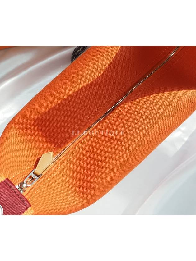 Bride A Brac Small Pouch Bag Orange Feu - HERMES - BALAAN 7